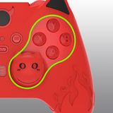 PlayVital Cute Demon Silicone Case Cover for Xbox Elite Wireless Controller Series 2, Kawaii Anti-Slip Shockproof Controller Skin Grip for Xbox Elite Series 2 Core with Thumb Grip Caps - Red - UQNE2P002