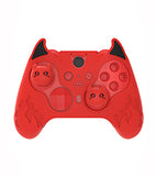 PlayVital Cute Demon Silicone Case Cover for Xbox Elite Wireless Controller Series 2, Kawaii Anti-Slip Shockproof Controller Skin Grip for Xbox Elite Series 2 Core with Thumb Grip Caps - Red - UQNE2P002