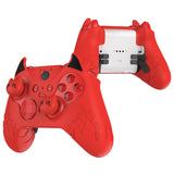 PlayVital Cute Demon Silicone Case Cover for Xbox Elite Wireless Controller Series 2, Kawaii Anti-Slip Shockproof Controller Skin Grip for Xbox Elite Series 2 Core with Thumb Grip Caps - Red - UQNE2P002