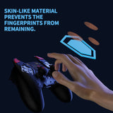 PlayVital Cute Demon Silicone Case for ps5 Edge Controller, Kawaii Controller Cover Skin Gamepad Protector for ps5 Edge Accessories with Touch Pad Sticker & Thumb Grip Caps - Black - MWKEGP001