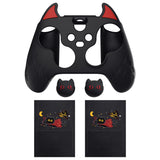 PlayVital Cute Demon Silicone Cover with Thumb Grip Caps for Xbox Series X/S Controller & Xbox Core Wireless Controller - Black - PUKX3P001