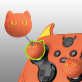 PlayVital Cute Demon Silicone Cover with Thumb Grip Caps for Xbox Series X/S Controller & Xbox Core Wireless Controller - Burnt Orange - PUKX3P004