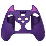 PlayVital Cute Demon Silicone Cover with Thumb Grip Caps for Xbox Series X/S Controller & Xbox Core Wireless Controller - Purple - PUKX3P003