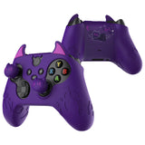 PlayVital Cute Demon Silicone Cover with Thumb Grip Caps for Xbox Series X/S Controller & Xbox Core Wireless Controller - Purple - PUKX3P003