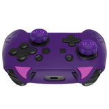 PlayVital Cute Demon Silicone Grip Cover for Nintendo Switch Pro Controller, Anti-Slip Protective Skin with Joystick Caps and Stickers Compatible with Nintendo Switch Pro - Purple - AMDNPP001