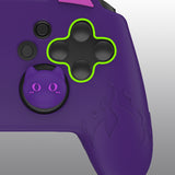 PlayVital Cute Demon Silicone Grip Cover for Nintendo Switch Pro Controller, Anti-Slip Protective Skin with Joystick Caps and Stickers Compatible with Nintendo Switch Pro - Purple - AMDNPP001