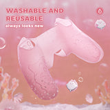 PlayVital for PS5 Controller Cover Skin - Cute Ocean Whisper Series Semi-Clear Silicone Case for PS5 Controller with Thumb Grip & Sticker, Charging Station Compatible, Full Protection - Peach Pink - HYKPFP002