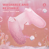 PlayVital for PS5 Controller Cover Skin - Cute Ocean Whisper Series Semi-Clear Silicone Case for PS5 Controller with Thumb Grip & Sticker, Charging Station Compatible, Full Protection - Peach Pink - HYKPFP002