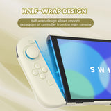 PlayVital Cute Solid-color Dockable Hard Protective Case for Nintendo Switch 2, Anti-scratch & Shockproof Cover Skin for Switch 2 with Thumb Grip & Sticker & Button Caps - Antique Yellow - MURNTM001