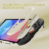 PlayVital Cute Solid-color Dockable Hard Protective Case for Nintendo Switch 2, Anti-scratch & Shockproof Cover Skin for Switch 2 with Thumb Grip & Sticker & Button Caps - Antique Yellow - MURNTM001