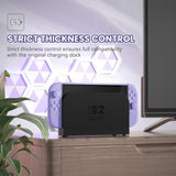 PlayVital Cute Solid-color Dockable Hard Protective Case for Nintendo Switch 2, Anti-scratch & Shockproof Cover Skin for Switch 2 with Thumb Grip & Sticker & Button Caps - Light Violet - MURNTM003