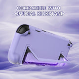 PlayVital Cute Solid-color Dockable Hard Protective Case for Nintendo Switch 2, Anti-scratch & Shockproof Cover Skin for Switch 2 with Thumb Grip & Sticker & Button Caps - Light Violet - MURNTM003