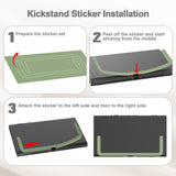 PlayVital Cute Solid-color Dockable Hard Protective Case for Nintendo Switch 2, Anti-scratch & Shockproof Cover Skin for Switch 2 with Thumb Grip & Sticker & Button Caps - Matcha Green - MURNTM002