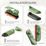 PlayVital Cute Solid-color Dockable Hard Protective Case for Nintendo Switch 2, Anti-scratch & Shockproof Cover Skin for Switch 2 with Thumb Grip & Sticker & Button Caps - Matcha Green - MURNTM002