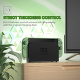 PlayVital Cute Solid-color Dockable Hard Protective Case for Nintendo Switch 2, Anti-scratch & Shockproof Cover Skin for Switch 2 with Thumb Grip & Sticker & Button Caps - Matcha Green - MURNTM002