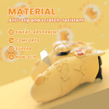 PlayVital Cute Spring Lesser Panda Silicone Cover for PS5 Controller with Joystick Cap and Sticker, Anti-Grip Shockproof Skin, Compatible with Charging Station - Warm Yellow - YSSPFP001