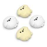 PlayVital Fluffy & Winky Pups Cute Thumb Grip Caps for PS5/4 Controller, Silicone Analog Stick Caps Cover for Xbox Series X/S, Thumbstick Caps for Switch Pro Controller - PJM2125