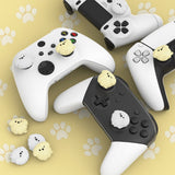 PlayVital Fluffy & Winky Pups Cute Thumb Grip Caps for PS5/4 Controller, Silicone Analog Stick Caps Cover for Xbox Series X/S, Thumbstick Caps for Switch Pro Controller - PJM2125