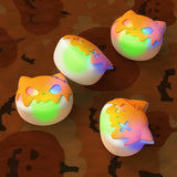 PlayVital Cute Universal Illuminated LED Thumbstick Grips for ps5 & ps4 & Xbox Series X/S & Xbox One & Switch Pro Controller - Tricky Kitty & Dorky Kitty - PJM6011