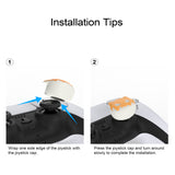 PlayVital Cute Universal Illuminated LED Thumbstick Grips for ps5 & ps4 & Xbox Series X/S & Xbox One & Switch Pro Controller - Tricky Kitty & Dorky Kitty - PJM6011