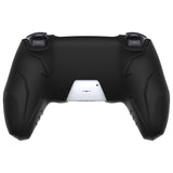 PlayVital Futuristic CyberMech Design Silicone Grip Skin with Thumb Grips for PS5 Wireless Controller, Compatible with PS5 Official Charging Dock - Black - CHXPFP001