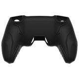 PlayVital Futuristic CyberMech Design Silicone Grip Skin with Thumb Grips for PS5 Wireless Controller, Compatible with PS5 Official Charging Dock - Black - CHXPFP001