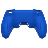 PlayVital Futuristic CyberMech Design Silicone Grip Skin with Thumb Grips for PS5 Wireless Controller, Compatible with PS5 Official Charging Dock - Blue - CHXPFP003