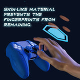 PlayVital Futuristic CyberMech Design Silicone Grip Skin with Thumb Grips for PS5 Wireless Controller, Compatible with PS5 Official Charging Dock - Blue - CHXPFP003