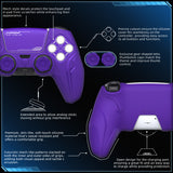 PlayVital Futuristic CyberMech Design Silicone Grip Skin with Thumb Grips for PS5 Wireless Controller, Compatible with PS5 Official Charging Dock - Purple - CHXPFP005