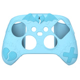 PlayVital Gothic Imp Series Cute Silicone Skin for Xbox Series X/S Controller, Anti-Slip Grip Silicone Cover, Protective Silicone Case for Xbox Core Controller with Thumb Grips - Aqua Blue - ZEEX3P003