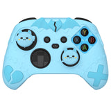 PlayVital Gothic Imp Series Cute Silicone Skin for Xbox Series X/S Controller, Anti-Slip Grip Silicone Cover, Protective Silicone Case for Xbox Core Controller with Thumb Grips - Aqua Blue - ZEEX3P003