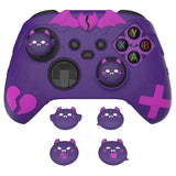 PlayVital Gothic Imp Series Cute Silicone Skin for Xbox Series X/S Controller, Anti-Slip Grip Silicone Cover, Protective Silicone Case for Xbox Core Controller with Thumb Grips - Purple - ZEEX3P002