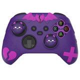 PlayVital Gothic Imp Series Cute Silicone Skin for Xbox Series X/S Controller, Anti-Slip Grip Silicone Cover, Protective Silicone Case for Xbox Core Controller with Thumb Grips - Purple - ZEEX3P002