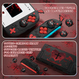 PlayVital Protective Case for Nintendo Switch 2, Kawaii Gothic Imp Series Silicone Grips + Dockable Hard Case Shell for Switch 2 with Thumb Grips & Sticker, Shockproof Protection Cover - Black - GELNTP001