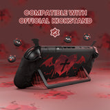 PlayVital Protective Case for Nintendo Switch 2, Kawaii Gothic Imp Series Silicone Grips + Dockable Hard Case Shell for Switch 2 with Thumb Grips & Sticker, Shockproof Protection Cover - Black - GELNTP001
