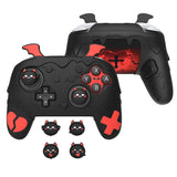 PlayVital Gothic Imp Series Silicone Cover for Nintendo Switch 2 Pro Controller, Cute Protective Skin Case for Switch 2 Pro Controller with Back Button Caps & Thumb Grip & Sticker - Black - GTVPTP001