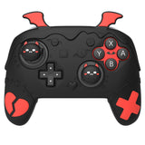 PlayVital Gothic Imp Series Silicone Cover for Nintendo Switch 2 Pro Controller, Cute Protective Skin Case for Switch 2 Pro Controller with Back Button Caps & Thumb Grip & Sticker - Black - GTVPTP001