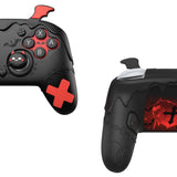 PlayVital Gothic Imp Series Silicone Cover for Nintendo Switch 2 Pro Controller, Cute Protective Skin Case for Switch 2 Pro Controller with Back Button Caps & Thumb Grip & Sticker - Black - GTVPTP001
