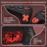 PlayVital Gothic Imp Series Silicone Cover for Nintendo Switch 2 Pro Controller, Cute Protective Skin Case for Switch 2 Pro Controller with Back Button Caps & Thumb Grip & Sticker - Black - GTVPTP001