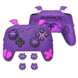 PlayVital Gothic Imp Series Silicone Cover for Nintendo Switch 2 Pro Controller, Cute Protective Skin Case for Switch 2 Pro Controller with Back Button Caps & Thumb Grip & Sticker - Purple - GTVPTP002