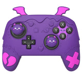 PlayVital Gothic Imp Series Silicone Cover for Nintendo Switch 2 Pro Controller, Cute Protective Skin Case for Switch 2 Pro Controller with Back Button Caps & Thumb Grip & Sticker - Purple - GTVPTP002