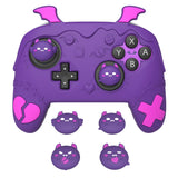 PlayVital Gothic Imp Series Silicone Cover for Nintendo Switch 2 Pro Controller, Cute Protective Skin Case for Switch 2 Pro Controller with Back Button Caps & Thumb Grip & Sticker - Purple - GTVPTP002