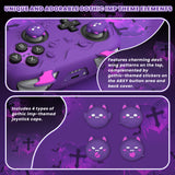 PlayVital Gothic Imp Series Silicone Cover for Nintendo Switch 2 Pro Controller, Cute Protective Skin Case for Switch 2 Pro Controller with Back Button Caps & Thumb Grip & Sticker - Purple - GTVPTP002