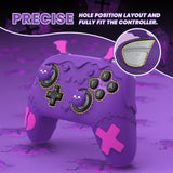 PlayVital Gothic Imp Series Silicone Cover for Nintendo Switch 2 Pro Controller, Cute Protective Skin Case for Switch 2 Pro Controller with Back Button Caps & Thumb Grip & Sticker - Purple - GTVPTP002