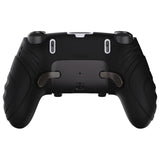 PlayVital Guardian Edition Anti-Slip Ergonomic Silicone Cover Case for ps5 Edge Controller, Soft Rubber Protector Skin for ps5 Edge Wireless Controller with Thumb Grip Caps - Black - EHPFP001