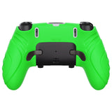 PlayVital Guardian Edition Anti-Slip Ergonomic Silicone Cover Case for ps5 Edge Controller, Soft Rubber Protector Skin for ps5 Edge Wireless Controller with Thumb Grip Caps - Green - EHPFP010