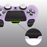 PlayVital Guardian Edition Anti-Slip Ergonomic Silicone Cover Case for ps5 Edge Controller, Soft Rubber Protector Skin for ps5 Edge Wireless Controller with Thumb Grip Caps - Mauve Purple - EHPFP005