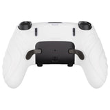 PlayVital Guardian Edition Anti-Slip Ergonomic Silicone Cover Case for ps5 Edge Controller, Soft Rubber Protector Skin for ps5 Edge Wireless Controller with Thumb Grip Caps - White - EHPFP002