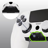 PlayVital Guardian Edition Anti-Slip Ergonomic Silicone Cover Case for ps5 Edge Controller, Soft Rubber Protector Skin for ps5 Edge Wireless Controller with Thumb Grip Caps - White - EHPFP002