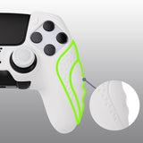 PlayVital Guardian Edition Anti-Slip Ergonomic Silicone Cover Case for ps5 Edge Controller, Soft Rubber Protector Skin for ps5 Edge Wireless Controller with Thumb Grip Caps - White - EHPFP002